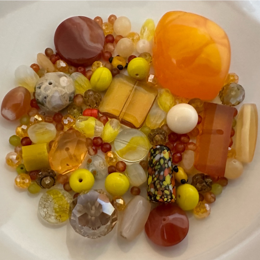 High End Yellow/Orange Bead Soup